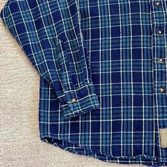 Haggar Clothing Co Mens Blue Button Down Shirt Size Large - Picture 3 of 6